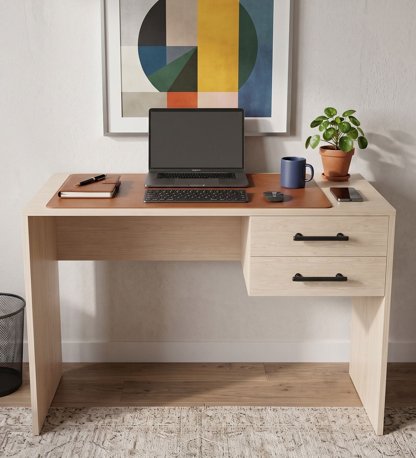 Rio Study Table in Off-White Finish Rio Study Table in Off-White Finish