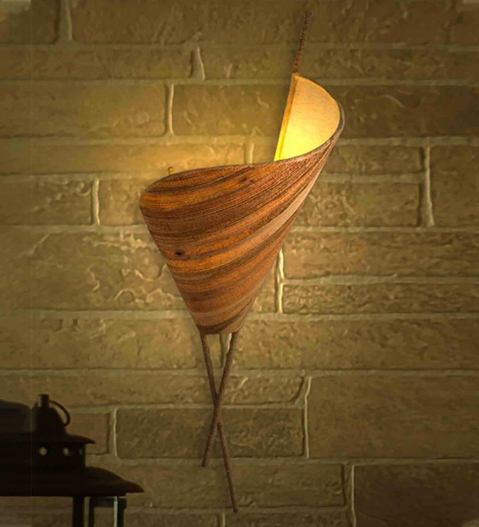 Ripcurl Bark  Banana Bark Wall Lamp