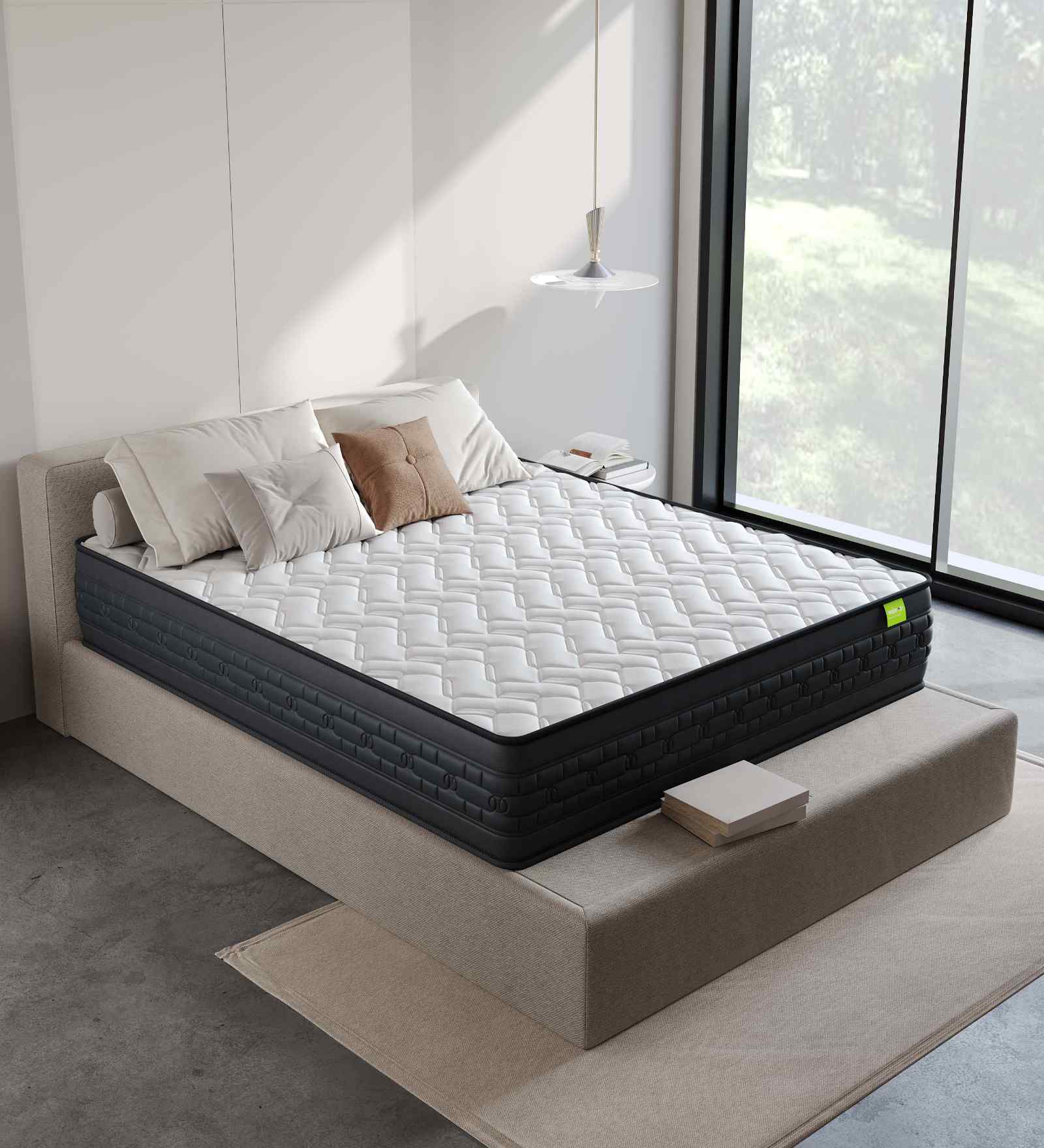 Riserox 10 inch Pocketed Spring Single Mattress with Zero Partner Disturbance