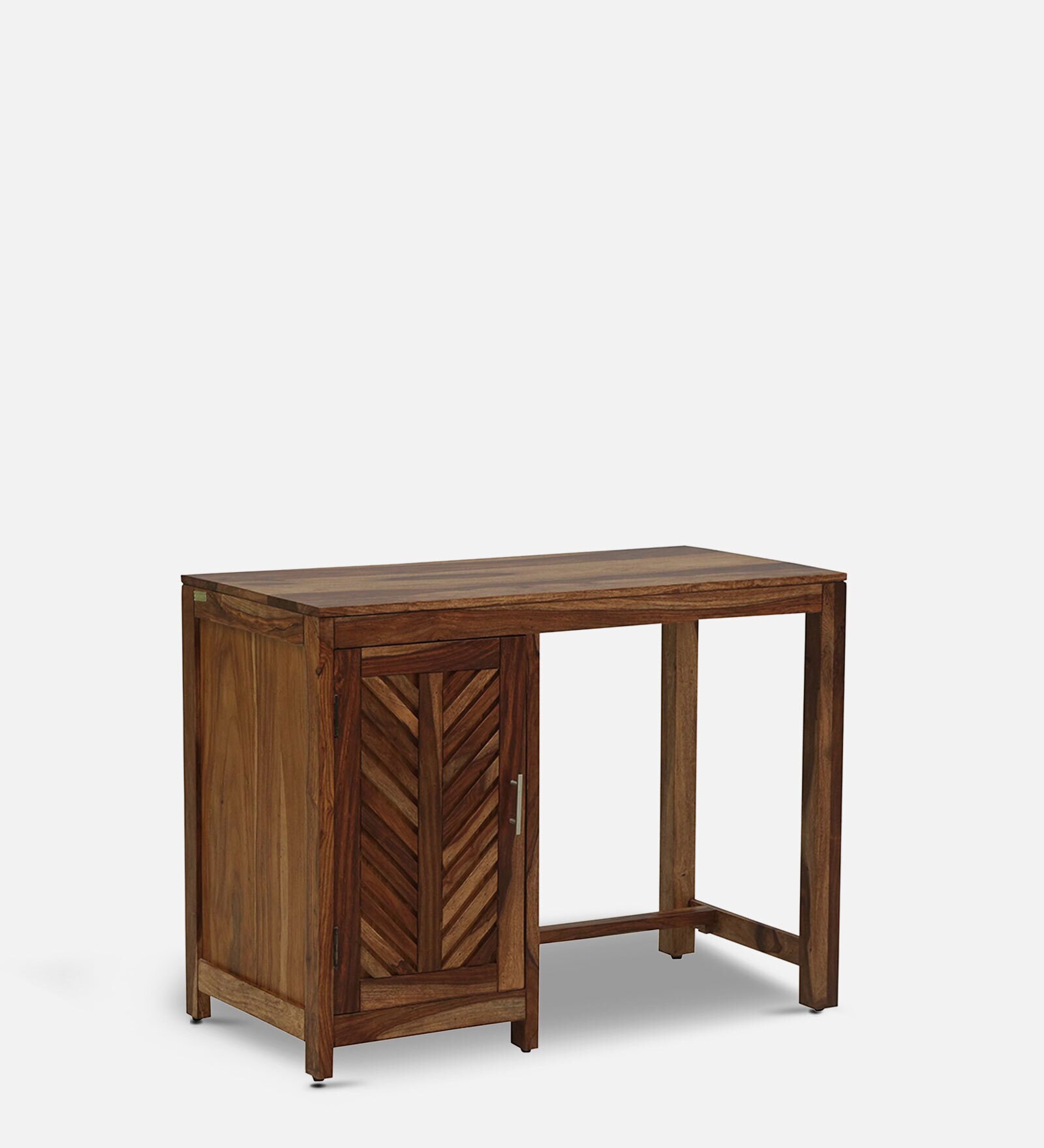 Ritz Sheesham Wood Study Table in Rustic Teak Finish