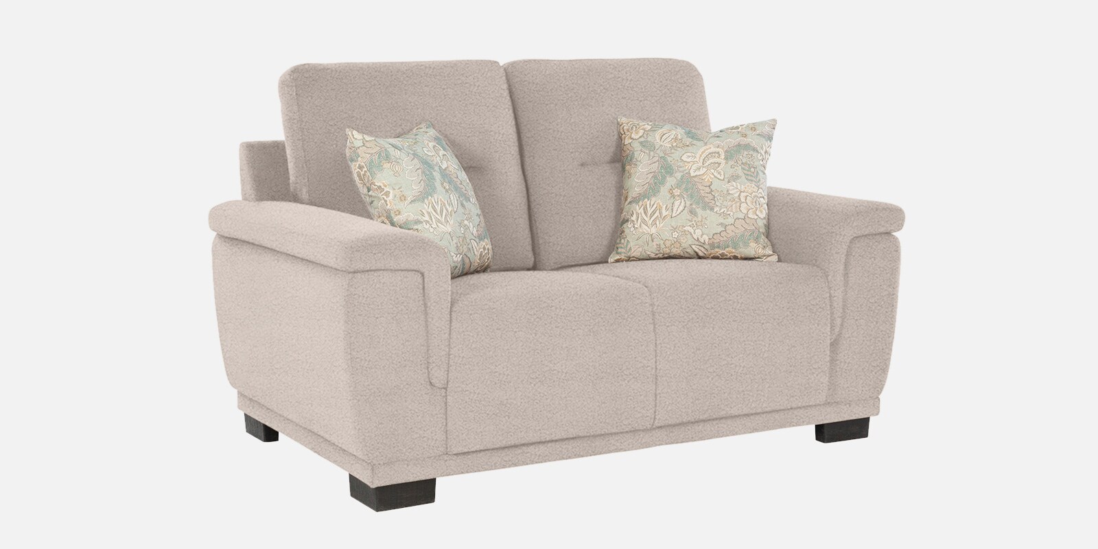 Rio Boucle Fabric 2 Seater Sofa In Grey Colour
