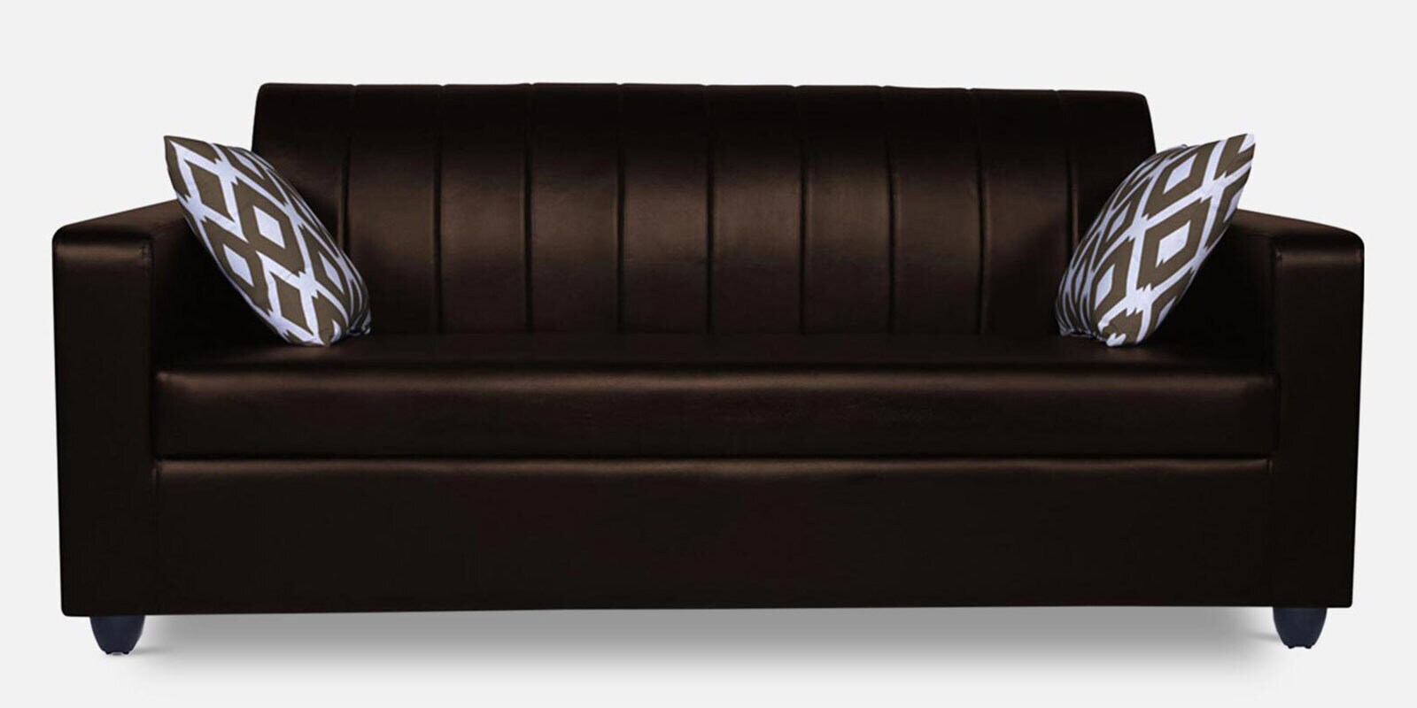 Rio Highback Sofa Set (3+1+1) in Brown Colour