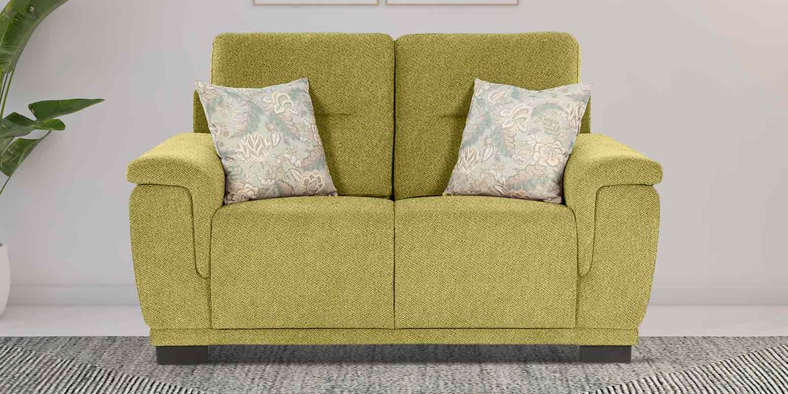Rio Chenille Fabric 2 Seater Sofa In Olive Green Colour