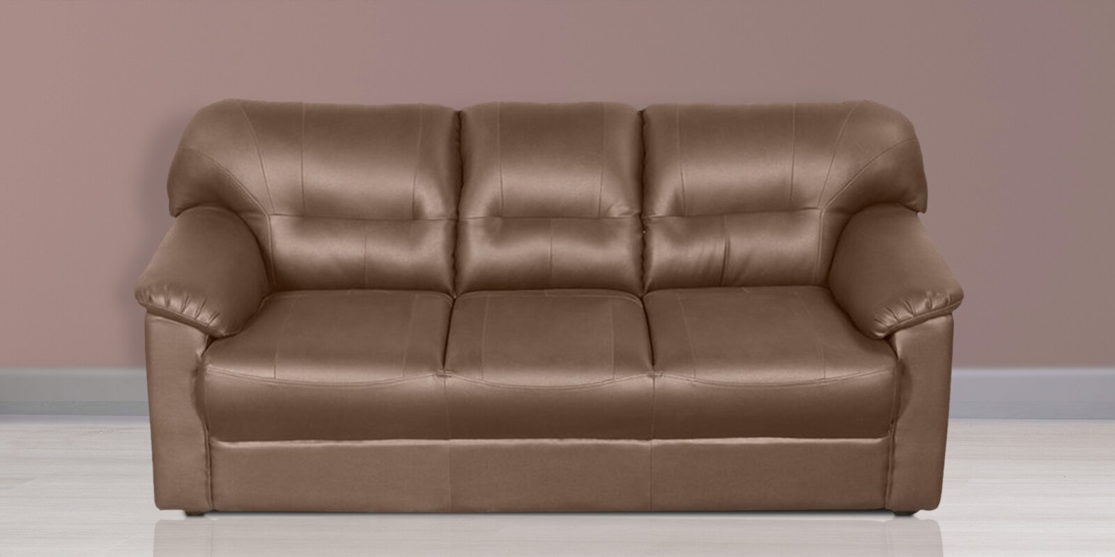 Buy Rio Three Seater Sofa in Burgundy Colour by Godrej Interio Online 3 Seater Sofas Sofas