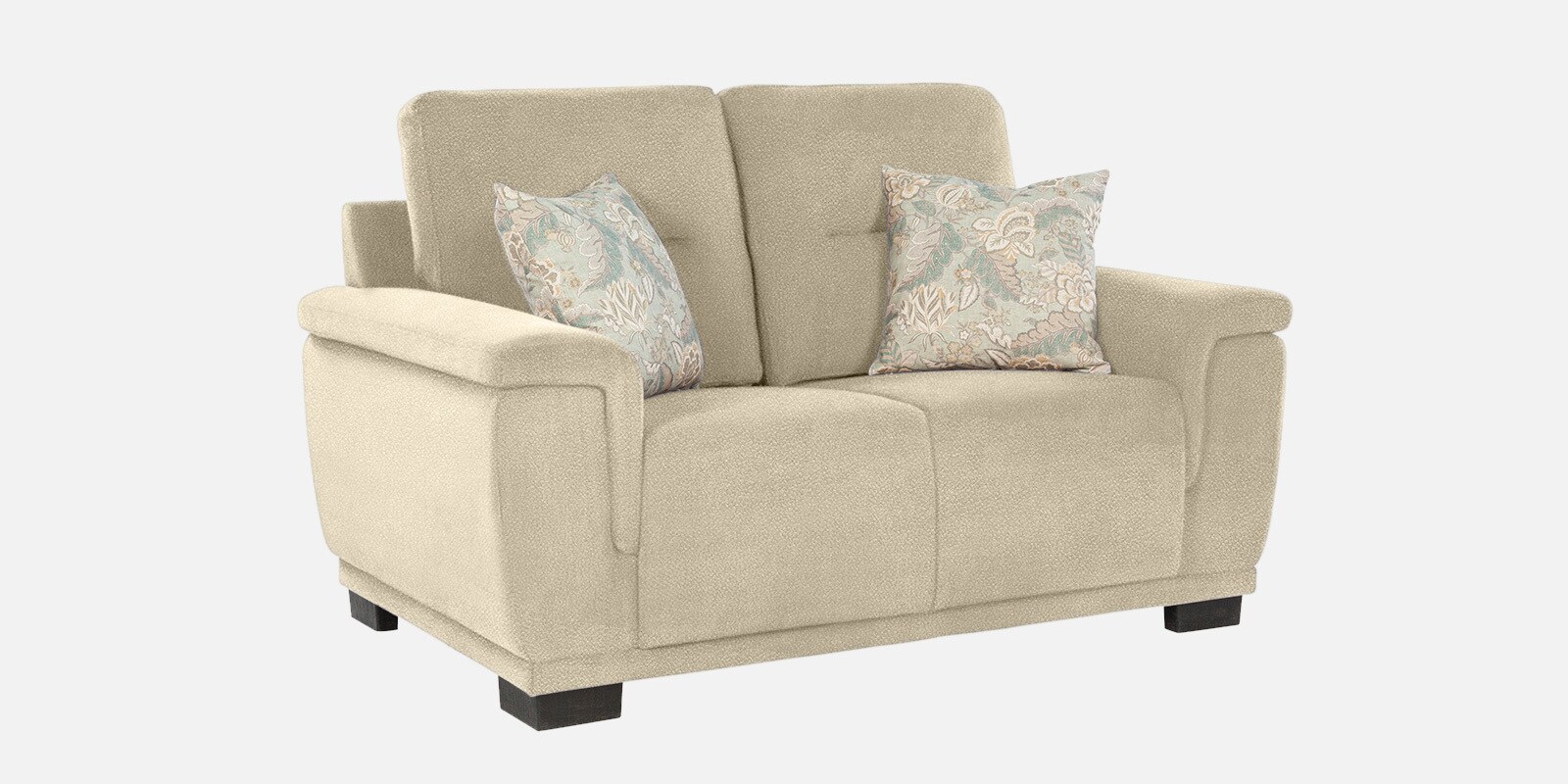 Rio Vegan Leather 2 Seater Sofa In Ash Grey Colour