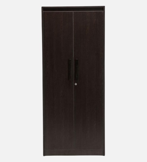 Rick 2 Door Wardrobe In Brown Finish