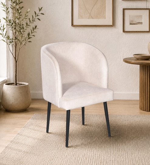 Rieta Upholestery Dining Chair In White Colour-image-42