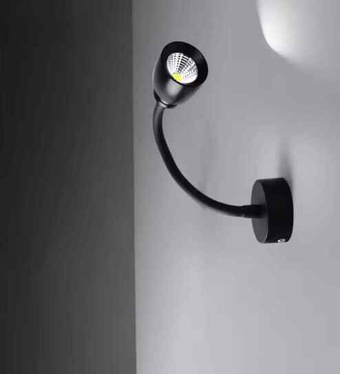 Riley 9W Flexible Spot Wall Light Black Body Warm White LED Adjustable Highlighter Light for Home