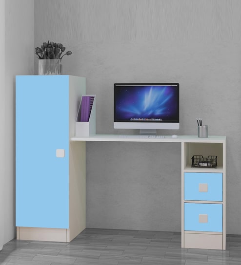 Rio Kids Study Table in Sky Blue Finish