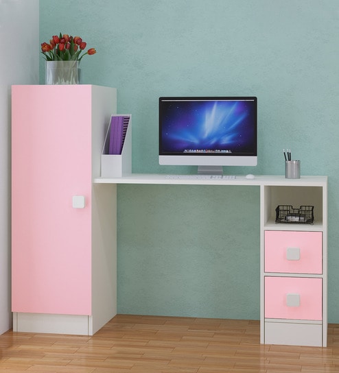 Rio Kids Study Table in English Pink Colour