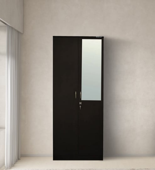 Riva 2 Door Wardrobe in New Wenge Finish with Mirror