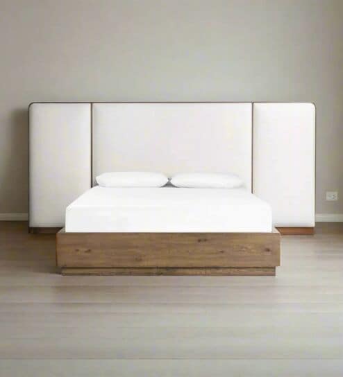 casagold Riverdale Winged Upholstered King Sized Bed | With Hydraulic Storage-picture-14