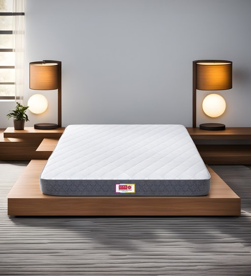 Rizewell Silky Soft with NPSS Tech Pocket Spring 8 Inches King Size Mattress in Grey Colour