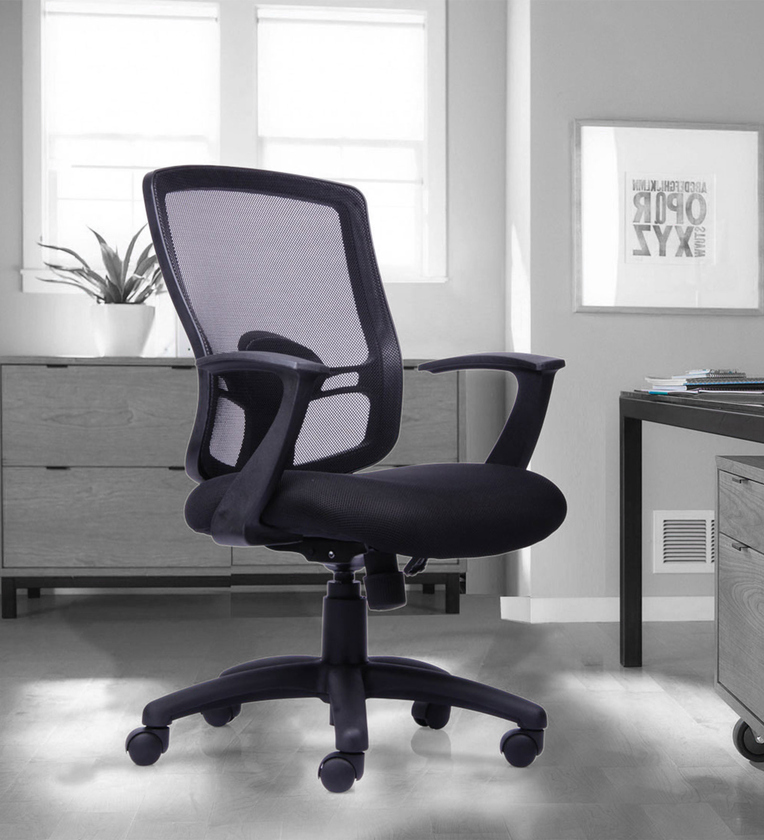 Buy Rich Executive Chair in Black Colour By Durian Online High Back