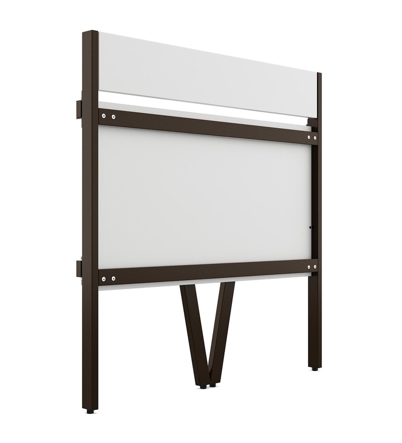 rio foldable study table in frosty white colour