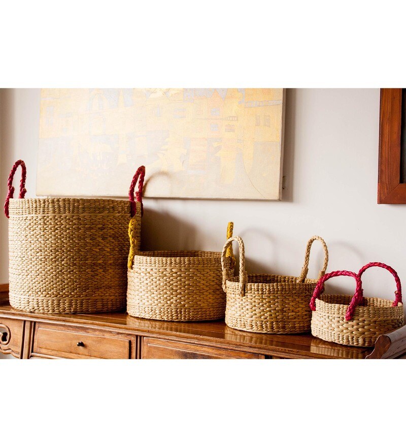 Buy Rista Grass Multi Purpose Basket Set of 4 Online Kitchen