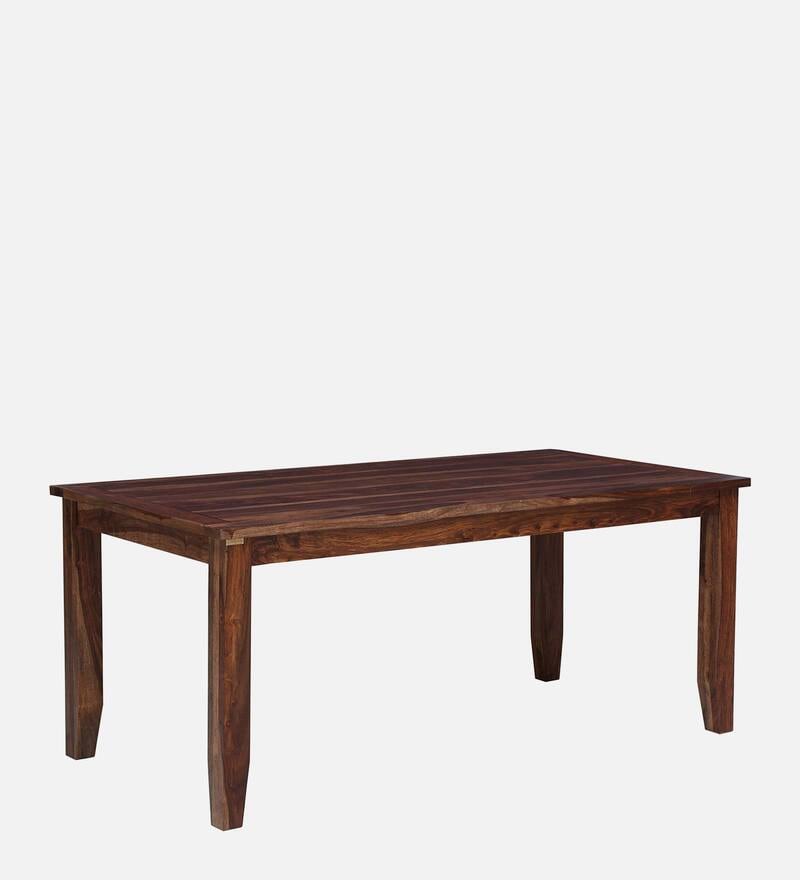 Buy Tourconing Sheesham Wood 8 Seater Dining Table In Rustic Teak