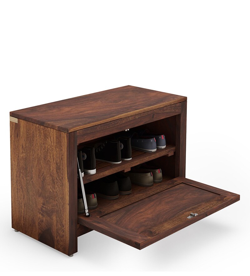 Buy Riviera Solid Wood Shoe in Provincial Teak Finish By