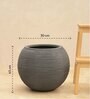 Rib Grey Plastic Planter