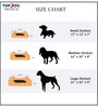 Rib-Stock Large Pet Bed Oval Shaped in Navy Blue Colour