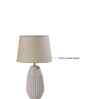 Ribbed Ceramic Table Lamp-Mocha