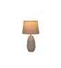 Ribbed Ceramic Table Lamp-Mocha