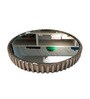 Ribbed Mirror Silver Aluminium Appetizer Platter