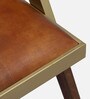 Richie Solid Wood Arm Chair In Walnut Finish