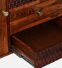 Richmond Sheesham Wood 2 Door Sideboard In Honey Oak Finish With 4 Drawers