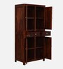 Richmond Sheesham Wood 2 Door Wardrobe In Honey Oak Finish With Drawer