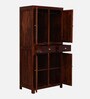 Richmond Sheesham Wood 2 Door Wardrobe In Honey Oak Finish With Drawer