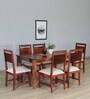 Richmond Sheesham Wood 6 Seater Dining Set In Honey Oak Finish