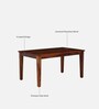 Richmond Sheesham Wood 6 Seater Dining Set In Honey Oak Finish