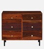 Richmond Sheesham Wood Chest Of Drawers In Honey Oak Finish