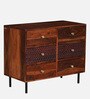 Richmond Sheesham Wood Chest Of Drawers In Honey Oak Finish