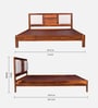 Richmond Sheesham Wood King Size Bed In Honey Oak Finish