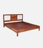 Richmond Sheesham Wood Queen Size Bed In Honey Oak Finish