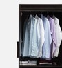Rick 2 Door Wardrobe In Brown Finish