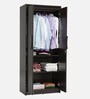 Rick 2 Door Wardrobe In Brown Finish