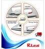 Rico 1000W Electric  Aluminium Non Stick Coating Dry Iron in White Colour