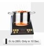 Rico 2000 Watt Induction Cooktop with Aluminium Quick Heat Technology in Black Colour
