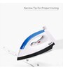 Rico 750W Copper Light Dry Irons Box for Press Clothes Electric Coating in White Colour
