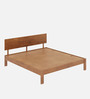 Rico Solid Wood King Size Bed In American Walnut Finish