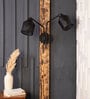 Riddle Black Wall Lamp Double Arm