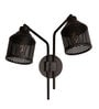 Riddle Black Wall Lamp Double Arm