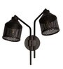 Riddle Black Wall Lamp Double Arm