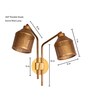 Riddle Gold Wall Lamp Double Arm