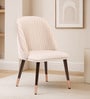 Ridgemont Dining Chair in Suede Beige Fabric