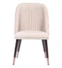 Ridgemont Dining Chair in Suede Beige Fabric