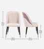 Ridgemont Dining Chair in Suede Beige Fabric